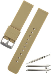 Silicone Rubber Watch Band, Strap, Quick Release, 0.6 - 0.9 in. (14 - 24 mm), Comes with Replacement Instruction Manual (English Language Not Guaranteed)