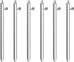Watch Band Spring Bars, Set of 6, 0.9 inch (22 mm), 0.8 inch (20 mm), 0.7 inch (18 mm), Stainless Steel, Watch Tool, Watch Strap, Spring Bar, 0.87, 0.87, 0.7 inches (22 mm), 0.89 inches (20 mm), 0.7 inches (18