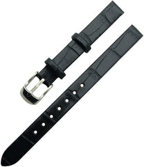 Watch Band, Genuine Leather, Crocodile Embossed, 0.3 inch (8 mm), 0.4 inch (10 mm), Watch Band, Replacement Strap, Genuine Leather, Tools Included