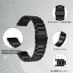 LuFiYa Watch Band, 0.8 inch (20 mm) / 0.9 inch (22 mm), Replacement Band, Stainless Steel, 0.8 inch (20 mm), 0.8 inch (22 mm), Watch Band, Metal Band, Business Style, Replacement Belt Adjustment Tool Included, 0.8 inch (20 mm) / 0.9 inch (20 mm) Strap