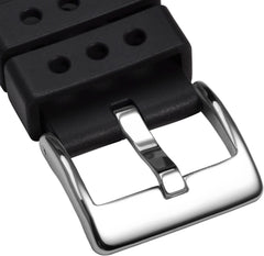 Fluorine Rubber Watch Band, 0.7 inches (18 mm), 0.8 inches (20 mm), 0.9 inches (22 mm), 0.9 inches (24 mm), Luxury Watch Rubber Strap with Easy Click
