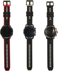 Silicone Watch Band, 20mm 22mm Waterproof Rubber Sport Watch Strap, Two-Tone Silicone Strap, Easy Replacement Without Comfortable Tools