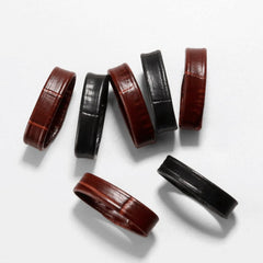 Watch Band Leather Loop Keeper Genuine Leather Watch Band Holder 4pcs 16mm 18mm 20mm 22mm 24mm
