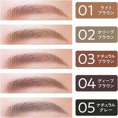 Cezanne Super Fine Eyebrow 05 Natural Gray 0.02g Eyebrow Extension Type Natural Gray Waterproof