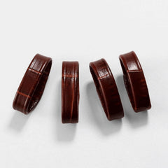 Watch Band Leather Loop Keeper Genuine Leather Watch Band Holder 4pcs 16mm 18mm 20mm 22mm 24mm