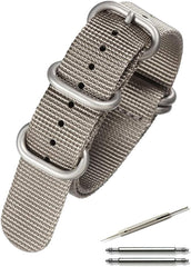 Calm NATO Strap Thick Watch Band G10 Watch Premium Nylon Strap 16mm - 24mm Replacement Instruction Manual Included