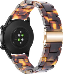 SEUER Watch Band, Resin Replacement Strap, 0.8 inches (20 mm), 0.9 inches (22 mm), Quick Release, Watch Strap, Lightweight, Sweat Resistant, Stainless Steel, Deployment Clasp, Easy to Install, 23 Colors Available