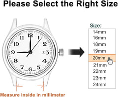 Leather Watch Band 14mm 16mm 18mm 19mm 20mm 21mm 22mm 23mm 24mm Vintage Leather Watch Band Rose Gold Buckle