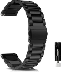 LuFiYa Watch Band, 0.8 inch (20 mm) / 0.9 inch (22 mm), Replacement Band, Stainless Steel, 0.8 inch (20 mm), 0.8 inch (22 mm), Watch Band, Metal Band, Business Style, Replacement Belt Adjustment Tool Included, 0.8 inch (20 mm) / 0.9 inch (20 mm) Strap