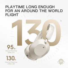 iKF-Solo Wireless Headphones Bluetooth 5.3 Active Noise Cancelling Smart App Control 35ms Low Latency Support Wired Wireless High Resolution Audio for iOS/Android/PC/PS5/Switch/Xbox (Black)