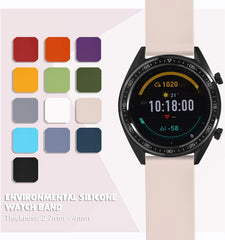 Rubber Watch Strap, Silicone, 0.55 inch (14 mm), 0.71 inch (18 mm), 0.79 inch (20 mm), 0.87 inch (22 mm), 0.94 inch (24 mm), Waterproof Replacement Watch Strap, Quick Release, Rubber Watch Band, Gold Buckle