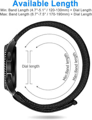 Watch Band, 0.8 inch (20 mm), 0.9 inch (22 mm), Loop Nylon Band, Similar to NATO Strap, No Tools Required, Easy to Replace