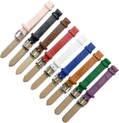 Watch Band, Genuine Leather, Crocodile Embossed, 0.3 inch (8 mm), 0.4 inch (10 mm), Watch Band, Replacement Strap, Genuine Leather, Tools Included