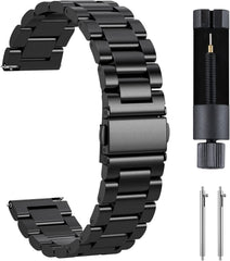 Watch Band, Strap 0.7 inch (18 mm), 0.8 inch (20 mm), 0.9 inch (22 mm), Stainless Steel, Watch Strap, 0.7 inch (18 mm), 0.8 inch (20 mm), 0.9 inch (22 mm), Replacement Strap, Metal Strap, Adjustment Tool Included, Gift