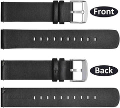 Quick Release Watch Band, Thin Genuine Leather Smart Watch Band, 0.7, 0.8, 0.9 in (18, 20, 22 mm)