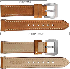 Genuine Leather Watch Replacement Band 18mm 20mm 22mm 24mm Crazy Horse Leather Watch Replacement Band