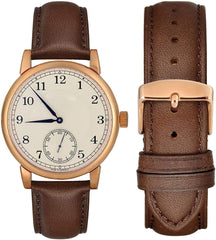 Leather Watch Band 14mm 16mm 18mm 19mm 20mm 21mm 22mm 23mm 24mm Vintage Leather Watch Band Rose Gold Buckle