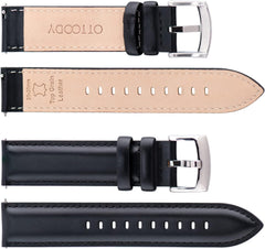 Watch Band, Watch Band, 0.7 inch (18 mm), 0.7 inch (19 mm), 0.8 inch (20 mm), 0.8 inch (21 mm), 0.9 inch (22 mm), Genuine Leather Watch Band, Quick Release, No Tools Required, Elegant, Calf Leather, Sweat Proof, Tactile Lining, Watch Strap