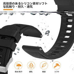 Watch Strap Universal Watch Band 20mm 22mm Silicone Watch Strap Smart Watch Band Watch Replacement Strap Watch Replacement Band Rubber Belt 20mm 22mm Silicone Easy to Install Breathable Lightweight Exercise Unisex Waterproof 20mm 22mm