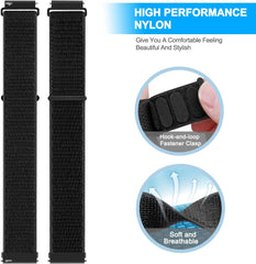 Watch Band, 0.8 inch (20 mm), 0.9 inch (22 mm), Loop Nylon Band, Similar to NATO Strap, No Tools Required, Easy to Replace