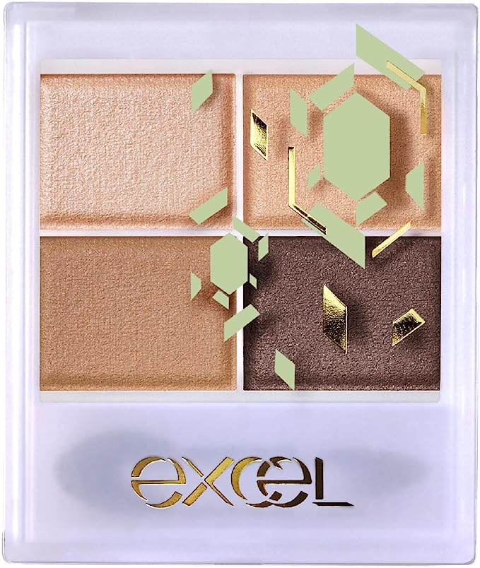 Excel Skinny Rich Shadow SR01 '23 (Beige Brown) Limited Design Eyeshadow Palette