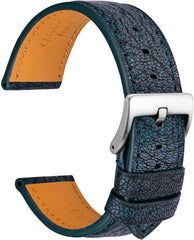 Men's Leather Watch Strap, Goat Leather, Luxury Leather Strap, 0.8 inches (20 mm), 0.9 inches (22 mm), Long, XL