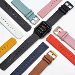 Quick Release Watch Band, Thin Genuine Leather Smart Watch Band, 0.7, 0.8, 0.9 in (18, 20, 22 mm)