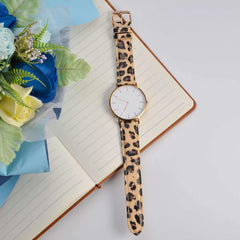 Flower Series Genuine Leather Watch Band, Quick Release Replacement Strap