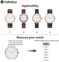 Watch Band Strap, All 12 Colors, Smart Watch Band, Replacement Straps, Genuine Leather