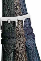 Men's Leather Watch Strap, Goat Leather, Luxury Leather Strap, 0.8 inches (20 mm), 0.9 inches (22 mm), Long, XL