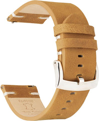 Watch Band, 18mm, 20mm, 21mm, 22mm, Classic Vintage Leather, Watch Strap, Quick Release, No Tools Needed Replacement Strap for Men and Women Watches and Smart Watch