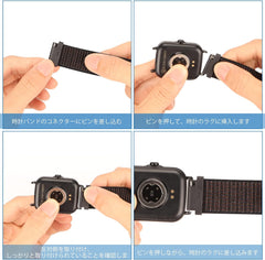 Watch Band, 0.8 inch (20 mm), 0.9 inch (22 mm), Nylon Band, Watch Band, 0.8 inch (20 mm), 0.9 inch (22 mm), Quick Release Smart Watch Band, Nylon, Replacement Band, Sports Loop, Nylon Braid, Lightweight, Breathable, Easy Adjustment