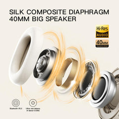 iKF-Solo Wireless Headphones Bluetooth 5.3 Active Noise Cancelling Smart App Control 35ms Low Latency Support Wired Wireless High Resolution Audio for iOS/Android/PC/PS5/Switch/Xbox (Black)