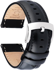 Watch Band, Watch Band, 0.7 inch (18 mm), 0.7 inch (19 mm), 0.8 inch (20 mm), 0.8 inch (21 mm), 0.9 inch (22 mm), Genuine Leather Watch Band, Quick Release, No Tools Required, Elegant, Calf Leather, Sweat Proof, Tactile Lining, Watch Strap