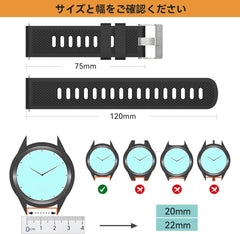 Watch Strap Universal Watch Band 20mm 22mm Silicone Watch Strap Smart Watch Band Watch Replacement Strap Watch Replacement Band Rubber Belt 20mm 22mm Silicone Easy to Install Breathable Lightweight Exercise Unisex Waterproof 20mm 22mm