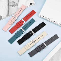 Rubber Watch Band, 0.6 inch (16 mm), 0.7 inch (17 mm), 0.7 inch (18 mm), 0.8 inch (20 mm), 0.9 inch (22 mm), Ultra Thin Silicone Watch Strap, Quick Release, Fully Waterproof, Replacement Strap