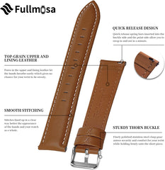 Watch Band Strap, All 12 Colors, Smart Watch Band, Replacement Straps, Genuine Leather