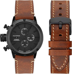 Watch Strap, 0.7, 0.8, 0.9, 0.9 inch (18, 20, 22, 24 mm) Replacement Band, Retro Genuine Leather Wristwatch Band