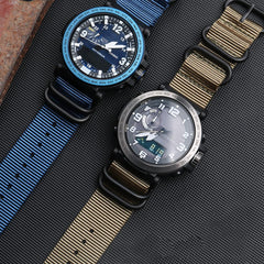 Watch Band for NATO Type, Watch Band, Nylon, Replacement Strap, 0.7 inches (18 mm), 0.8 inches (20 mm), 0.9 inches (22 mm), 0.9 inches (24 mm), Premium Nylon, Replacement Strap (Replacement Tool, Spring Bars Included)