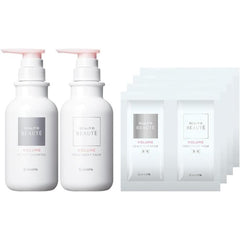 [Japanese Shampoo and Conditioner] Quasi-drug Scalp D Beaute Volume Set (Medicated Shampoo   Treatment Pack) for Women Amino Acids/Scalp Care/Dandruff/Itching/Additive-free/Natural plant-derived/Non-silicone Angfa 350ml each