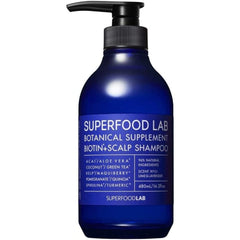 [Japanese Shampoo and Conditioner] 96% Naturally Derived Ingredients SUPERFOOD LAB Scalp Essence Refreshing Shampoo   Treatment Body Set (480ml   480g) SUPERFOOD LAB Non-silicon, Non-parapene, Contains biotin, Additive-free SFL