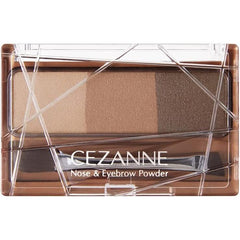 [Japanese Eyebrow] Cezanne Nose   Eyebrow Powder 05 Coral Brown Eyebrow Powder Nose Shadow One (1) with brush