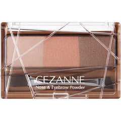 [Japanese Eyebrow] Cezanne Nose   Eyebrow Powder 05 Coral Brown Eyebrow Powder Nose Shadow One (1) with brush