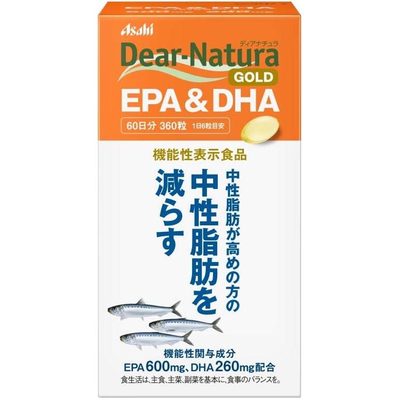 [Japanese Sports Supplements] Dear Natura Gold EPA DHA 360 tablets (60 days) Food with functional claims