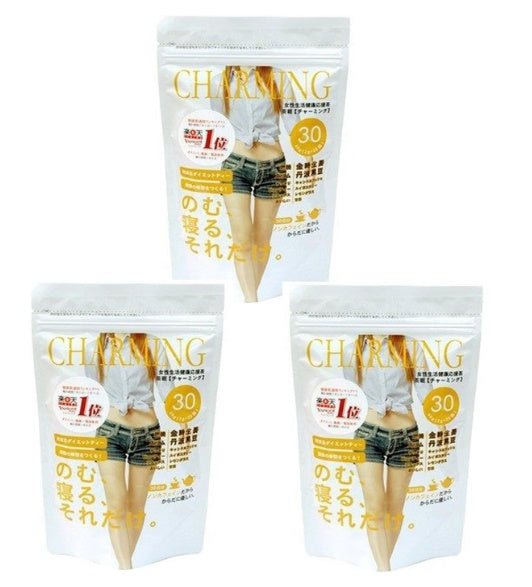 CHARMING LOSE WEIGHT SLIM DIET TEA JUST DRINK BEFORE SLEEP 30 BAG X 3 FROM JAPAN