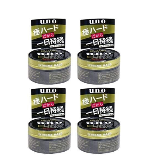 [Bulk Purchase] Uno Hair Wax Extreme Hard 80g [x4]