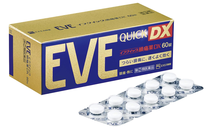 Designated Class 2 medicine 60 tablets of Eve Quick headache medicine DX