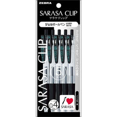 Zebra gel ballpoint pen Sarasa clip 0.3 black 5 pcs P-JJH15-BK5