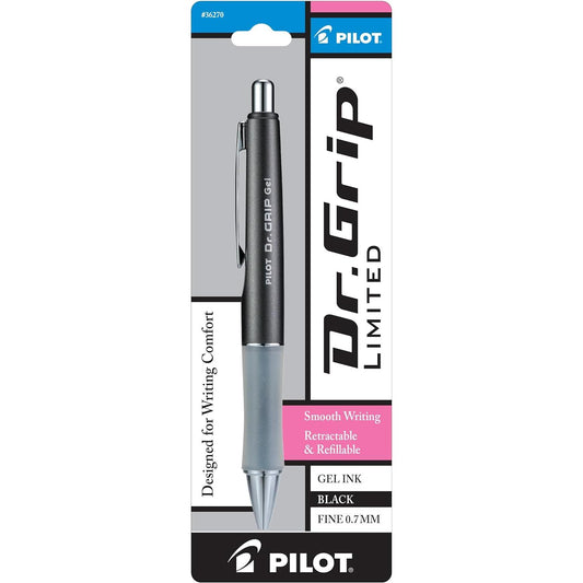 Reimported goods Pilot Dr. Grip Gel Gel Ink BALLPOINT PEN LIMITED Black 0.7mm (fine) charcoal gray