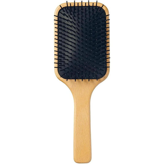 MUJI 82575149 Beech Wood Scalp Care Brush, Total Length 9.3 inches (23.5 cm)